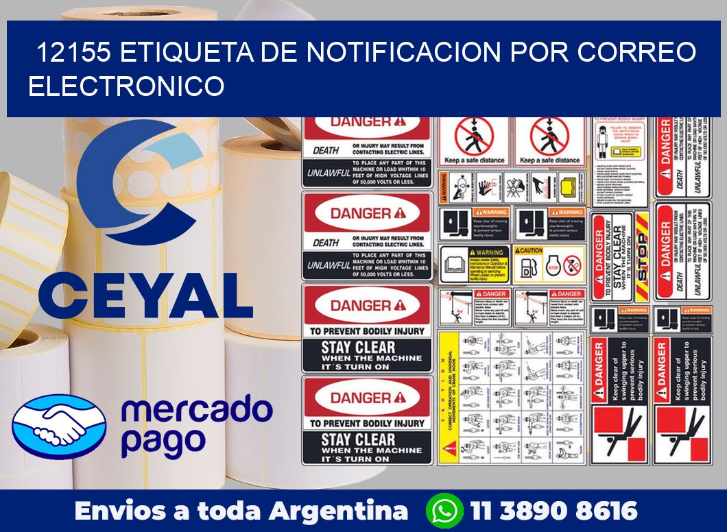 12155 Etiqueta de notificacion por correo electronico