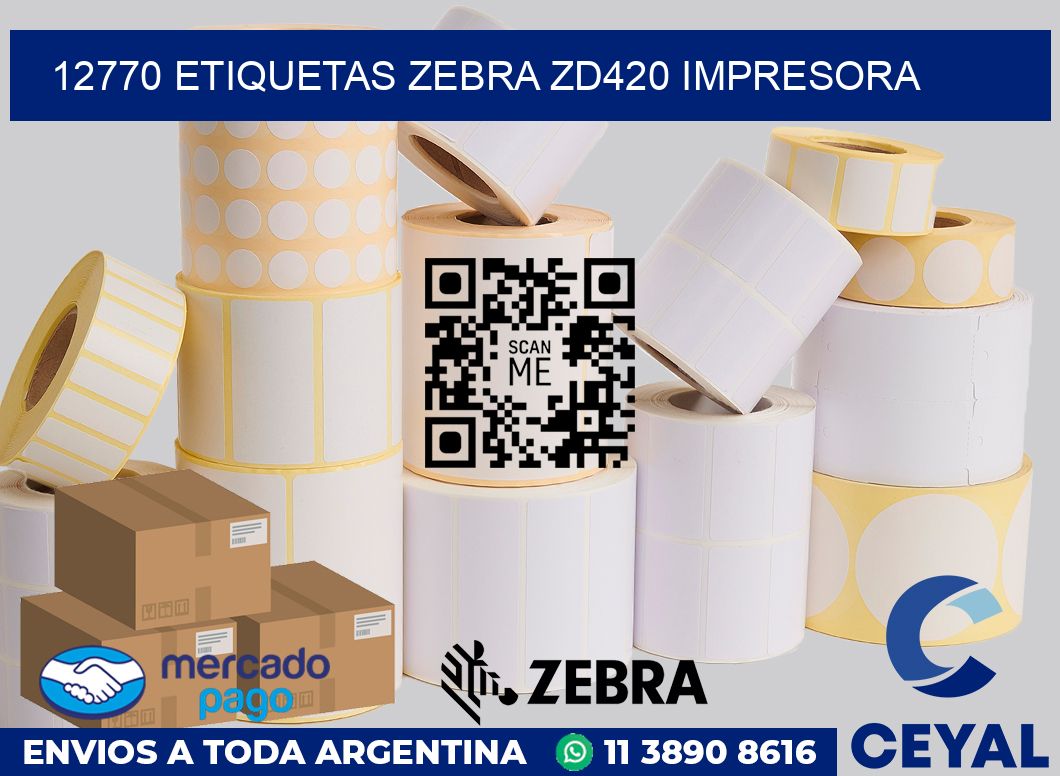 12770 etiquetas Zebra zd420 impresora