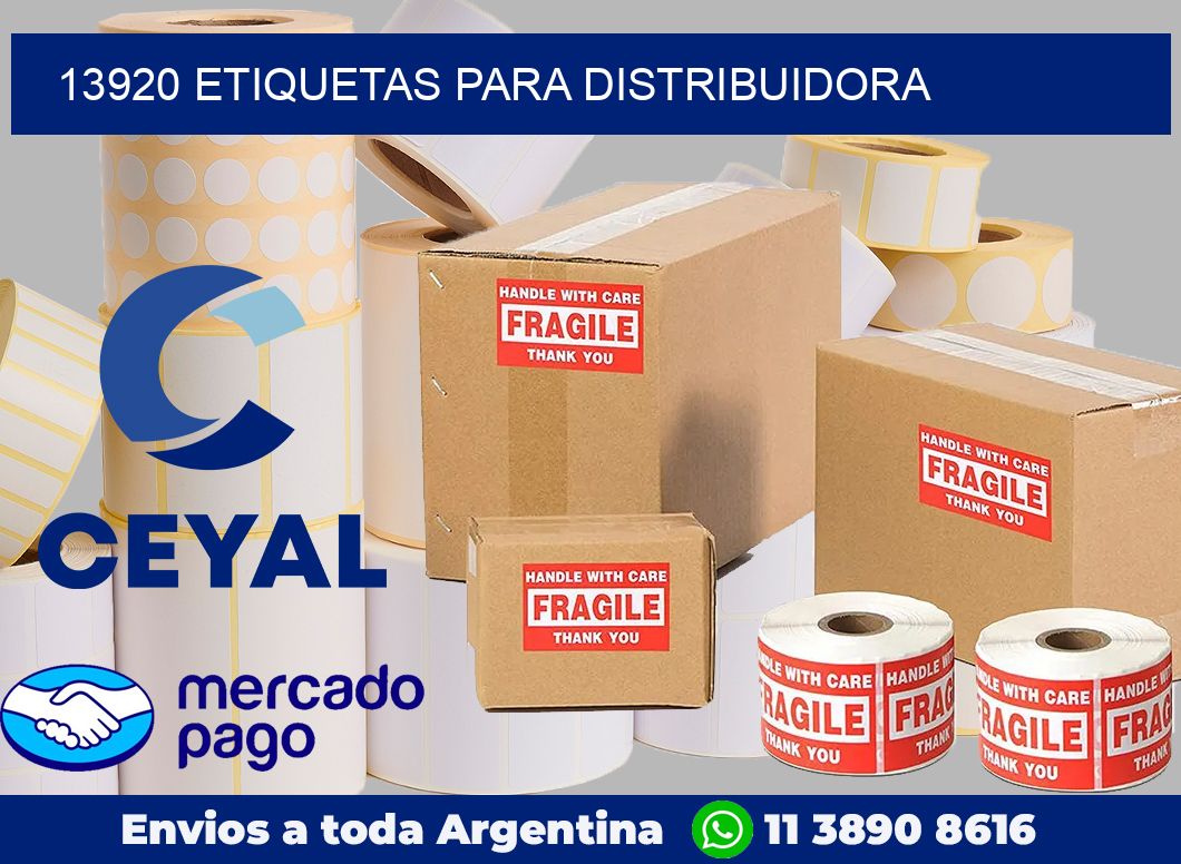 13920 Etiquetas para distribuidora