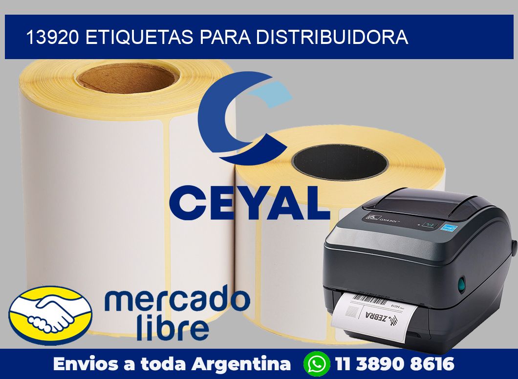 13920 Etiquetas para distribuidora