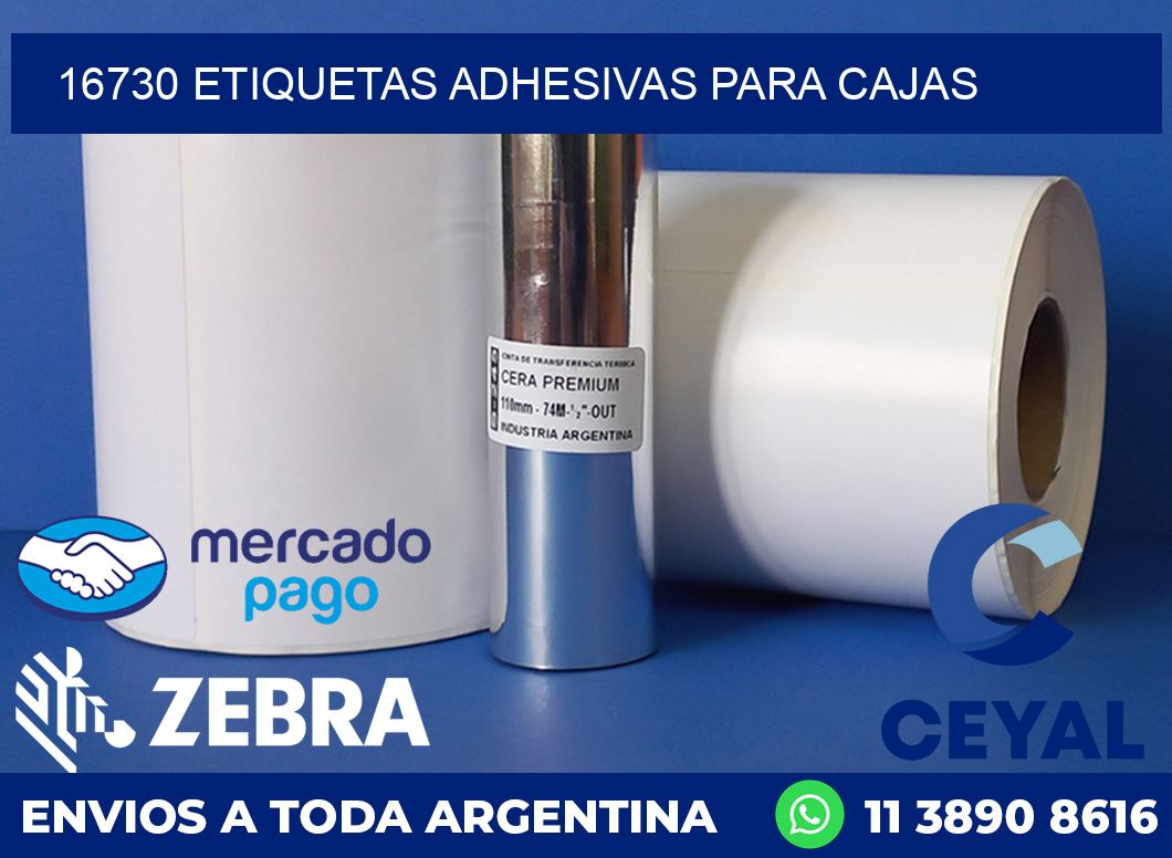 16730 etiquetas adhesivas para cajas