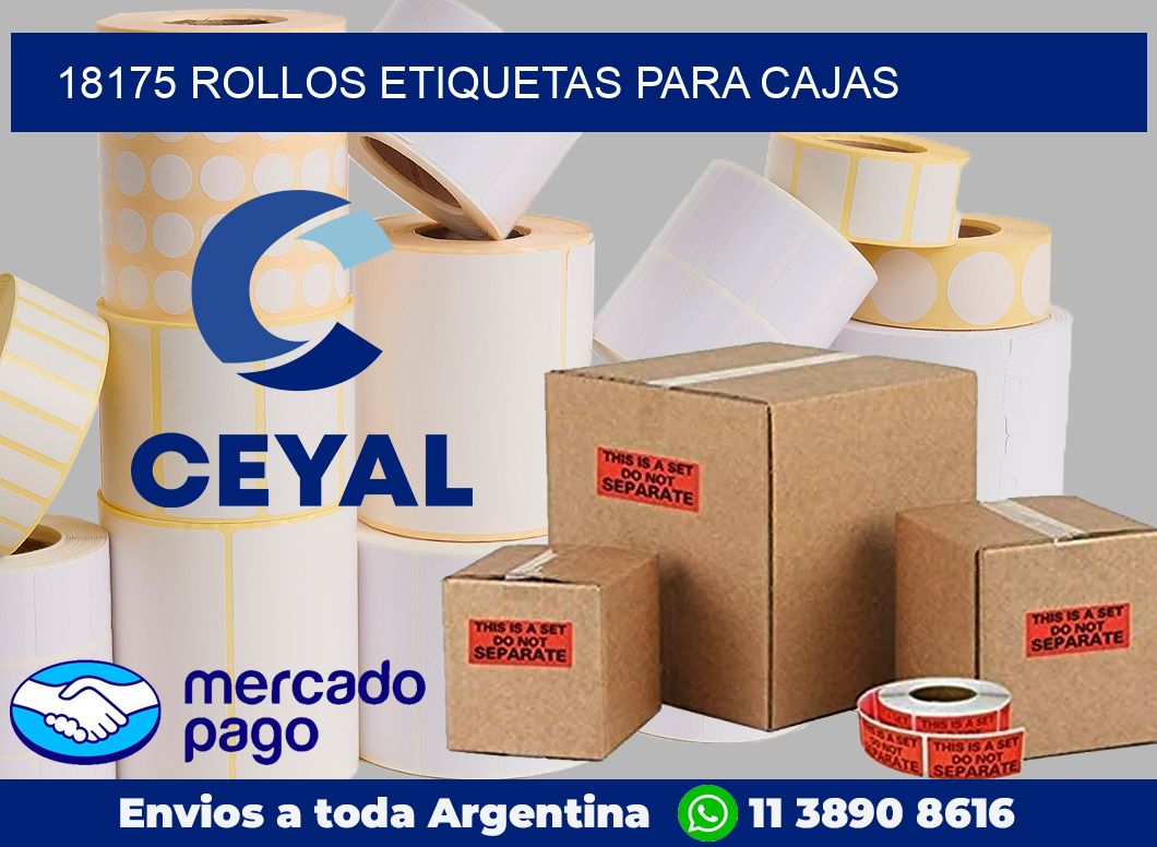 18175 Rollos etiquetas para cajas