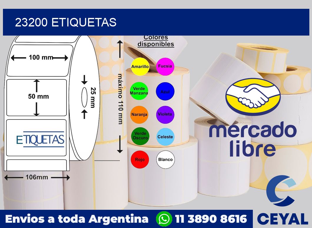 23200 etiquetas