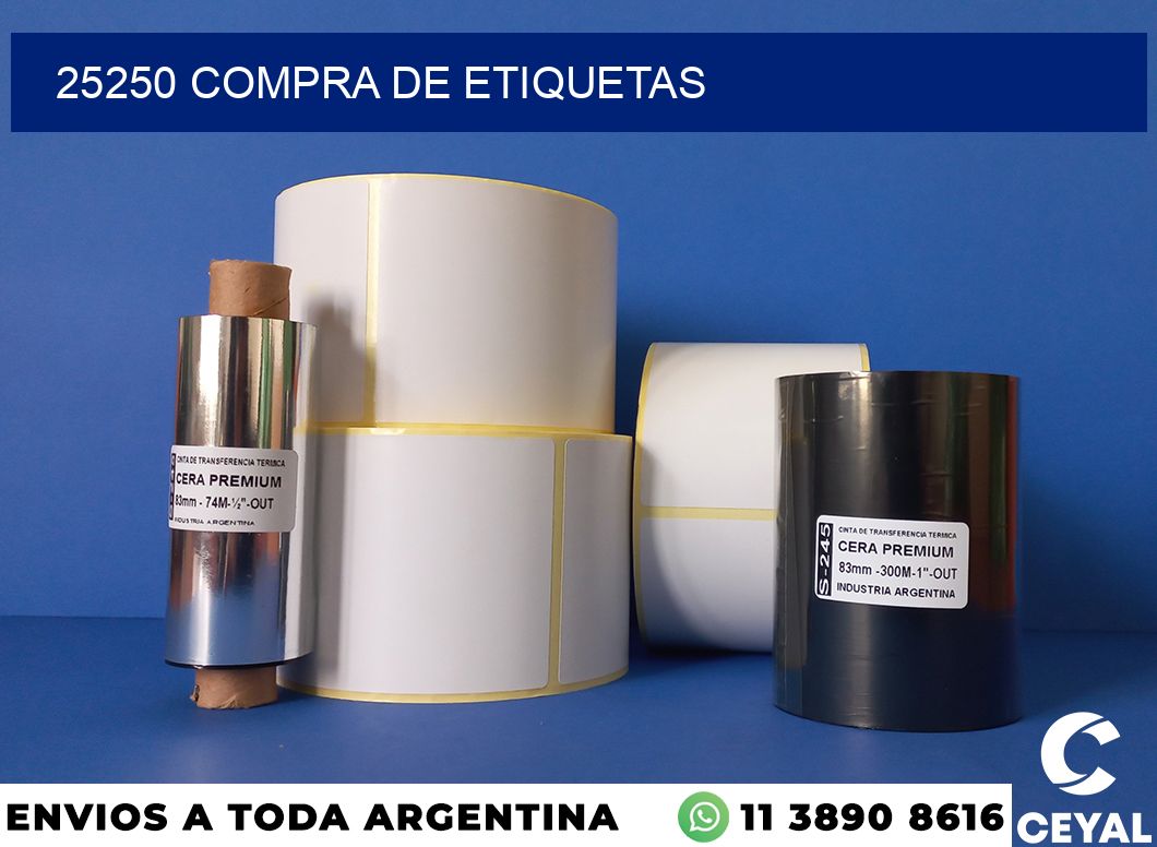 25250 compra de etiquetas