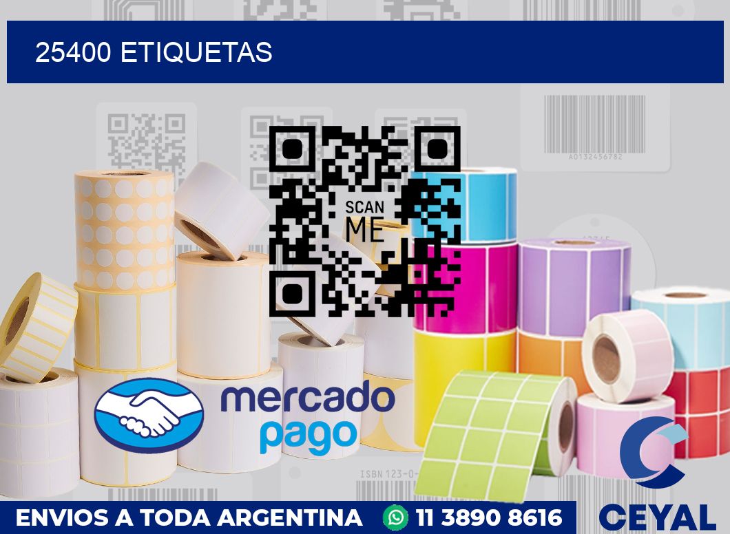 25400 etiquetas