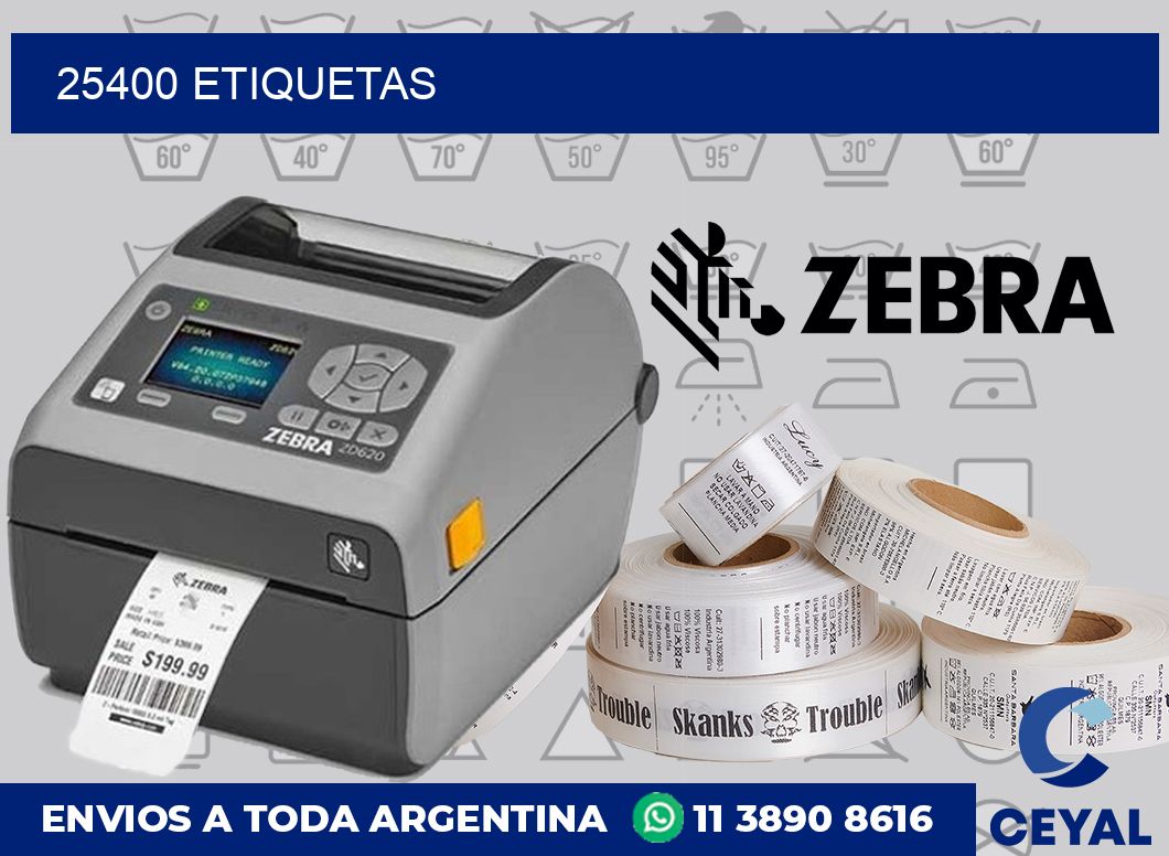 25400 etiquetas