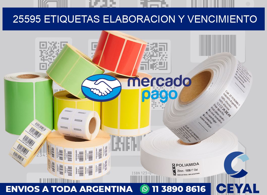 25595 Etiquetas elaboracion y vencimiento