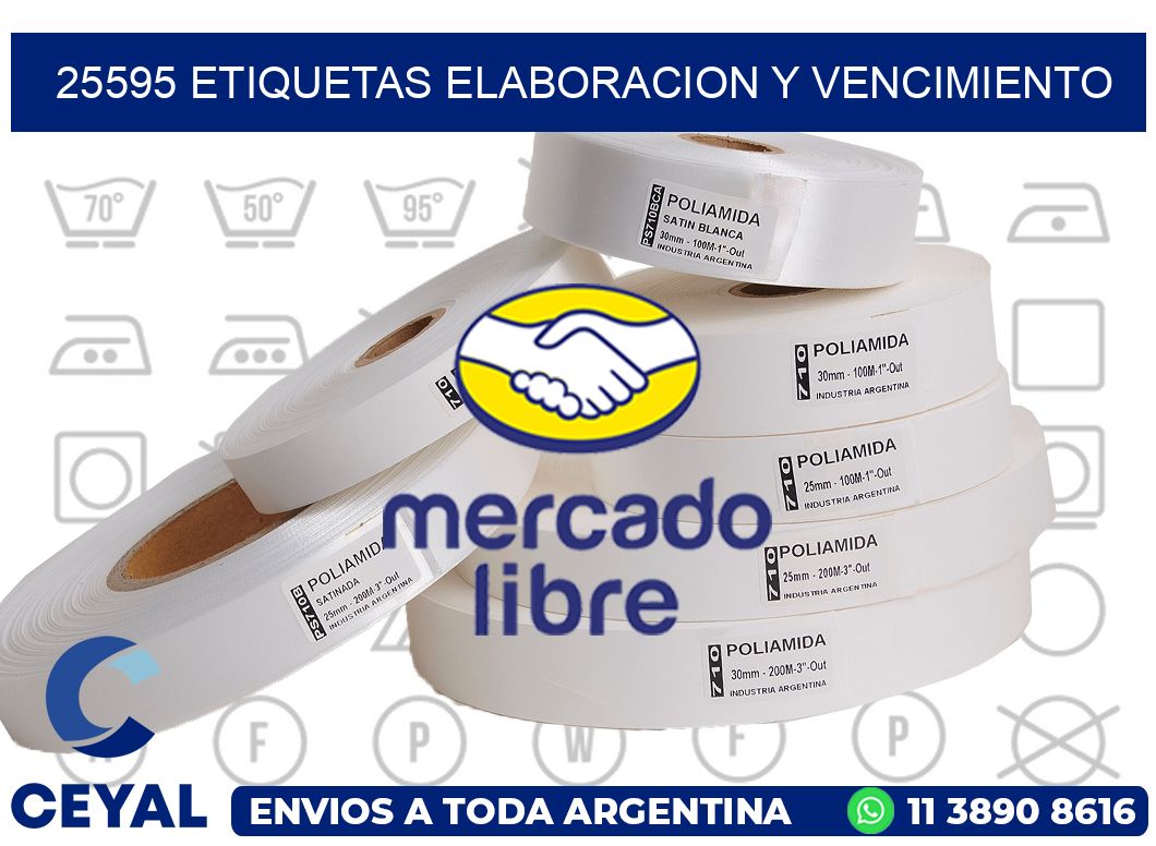 25595 Etiquetas elaboracion y vencimiento