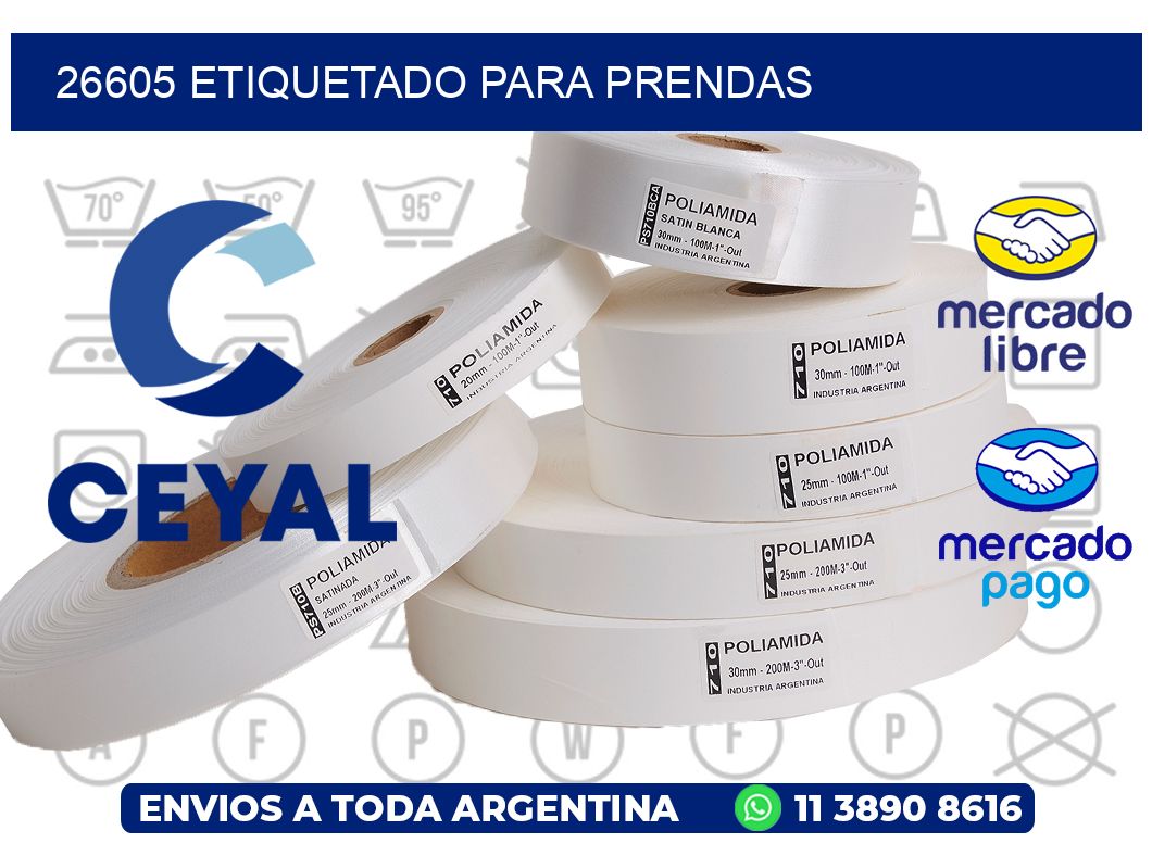 26605 Etiquetado para prendas