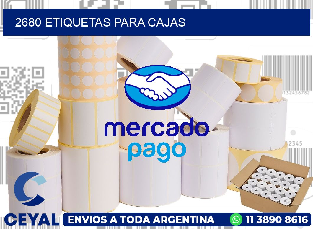 2680 Etiquetas para cajas