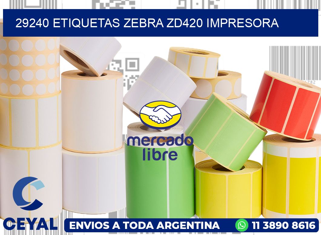29240 etiquetas Zebra zd420 impresora