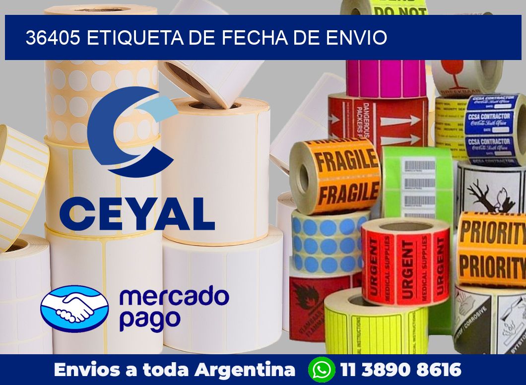 36405 Etiqueta de fecha de envio