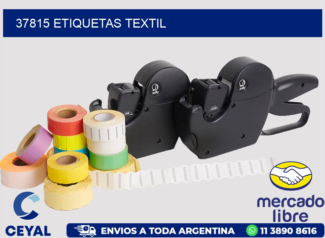 37815 etiquetas textil