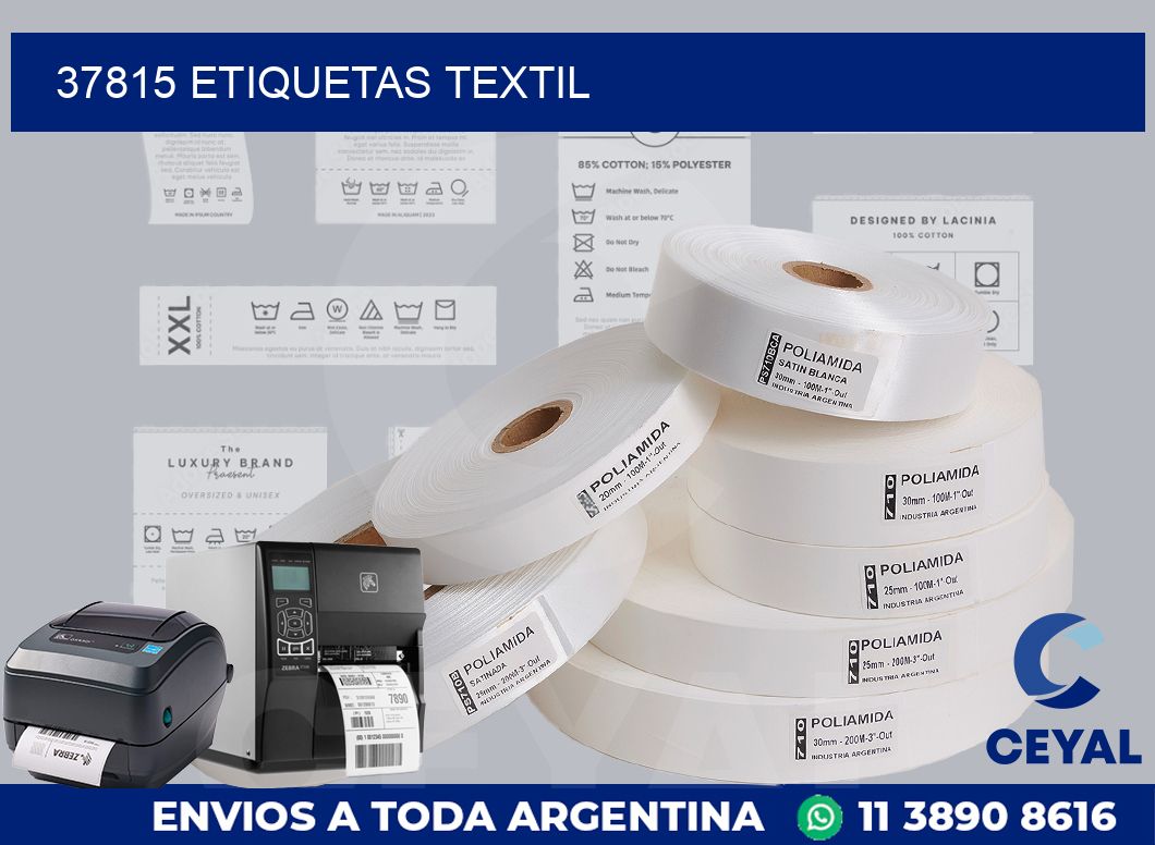 37815 etiquetas textil