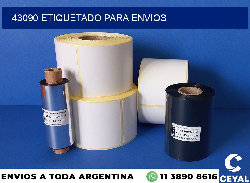 43090 etiquetado para envios