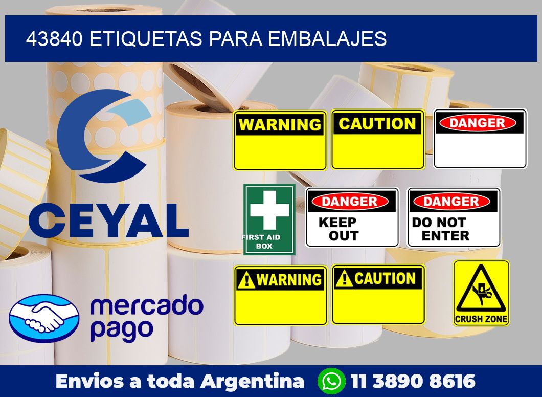43840 Etiquetas para embalajes