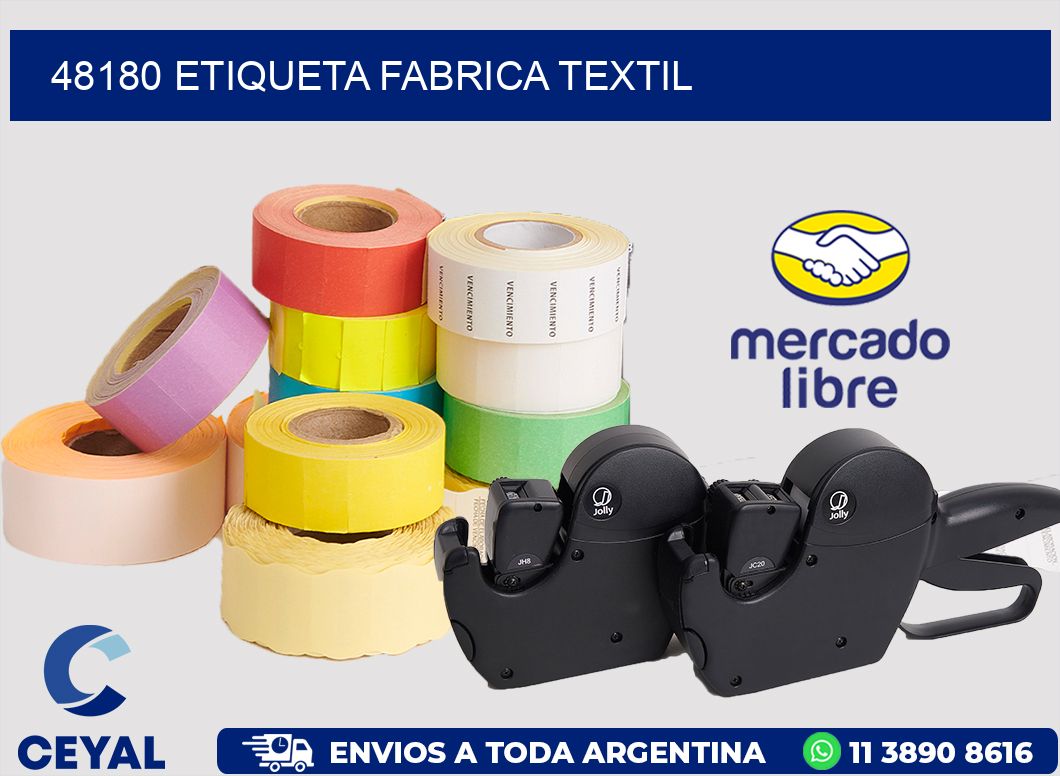 48180 etiqueta fabrica textil