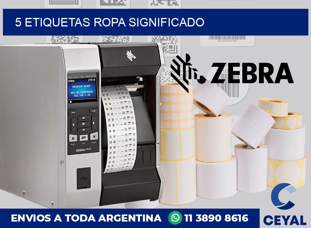 5 Etiquetas ropa significado