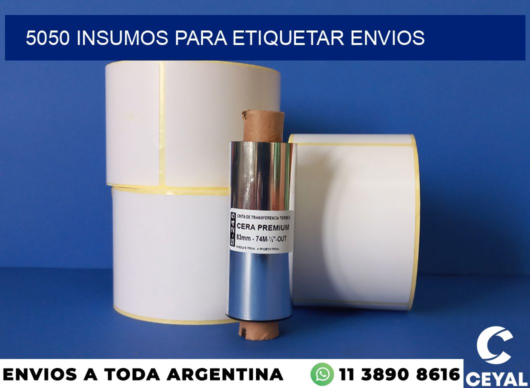 5050 insumos para etiquetar envios