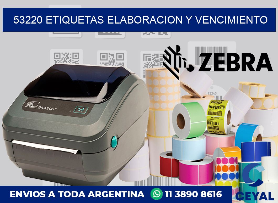 53220 Etiquetas elaboracion y vencimiento