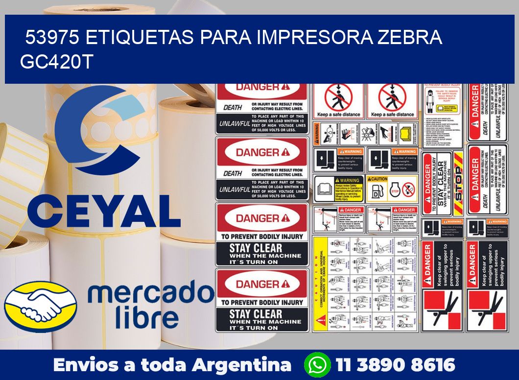 53975 etiquetas para impresora zebra GC420T