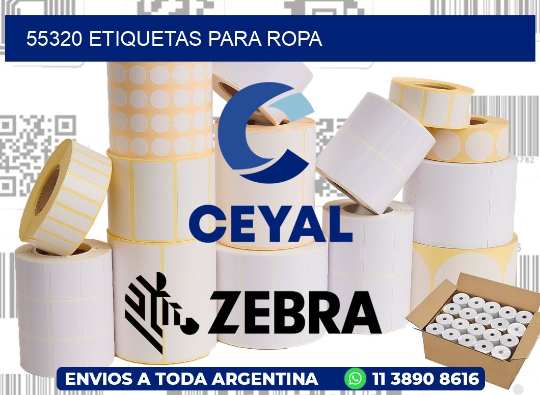 55320 Etiquetas para ropa