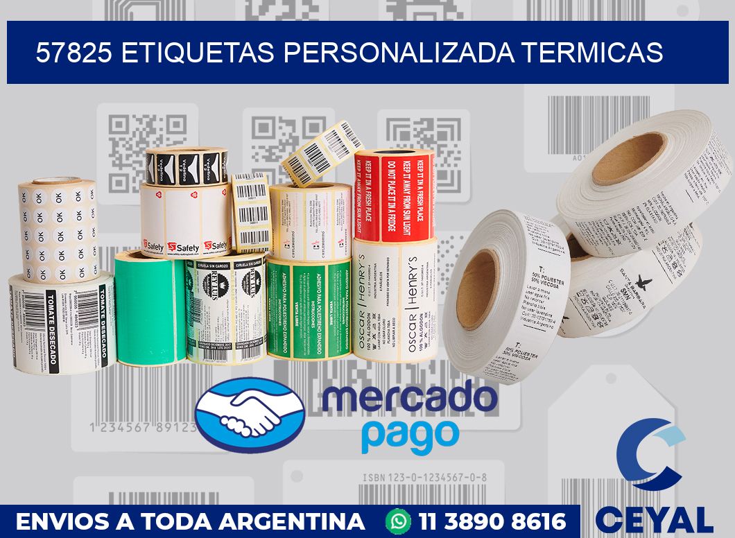 57825 etiquetas personalizada termicas