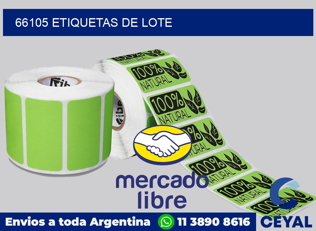 66105 Etiquetas de lote