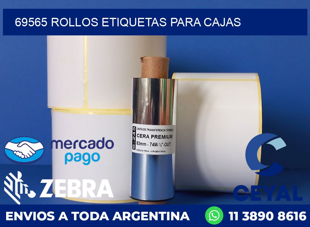 69565 rollos etiquetas para cajas
