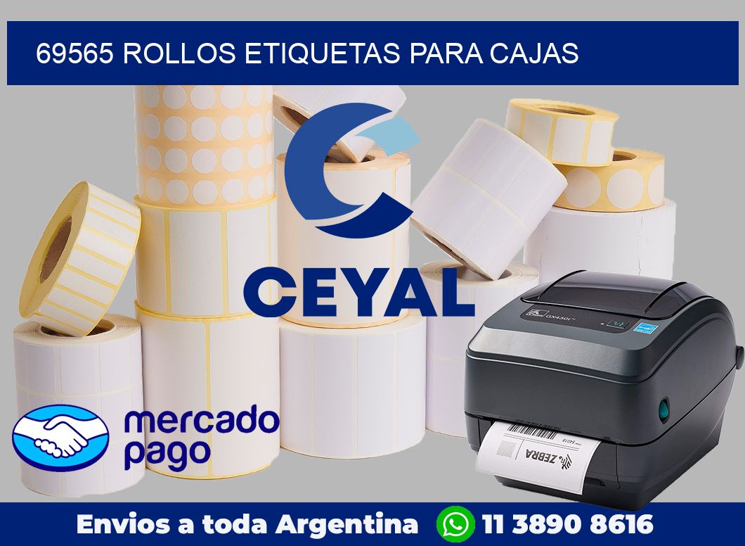 69565 rollos etiquetas para cajas