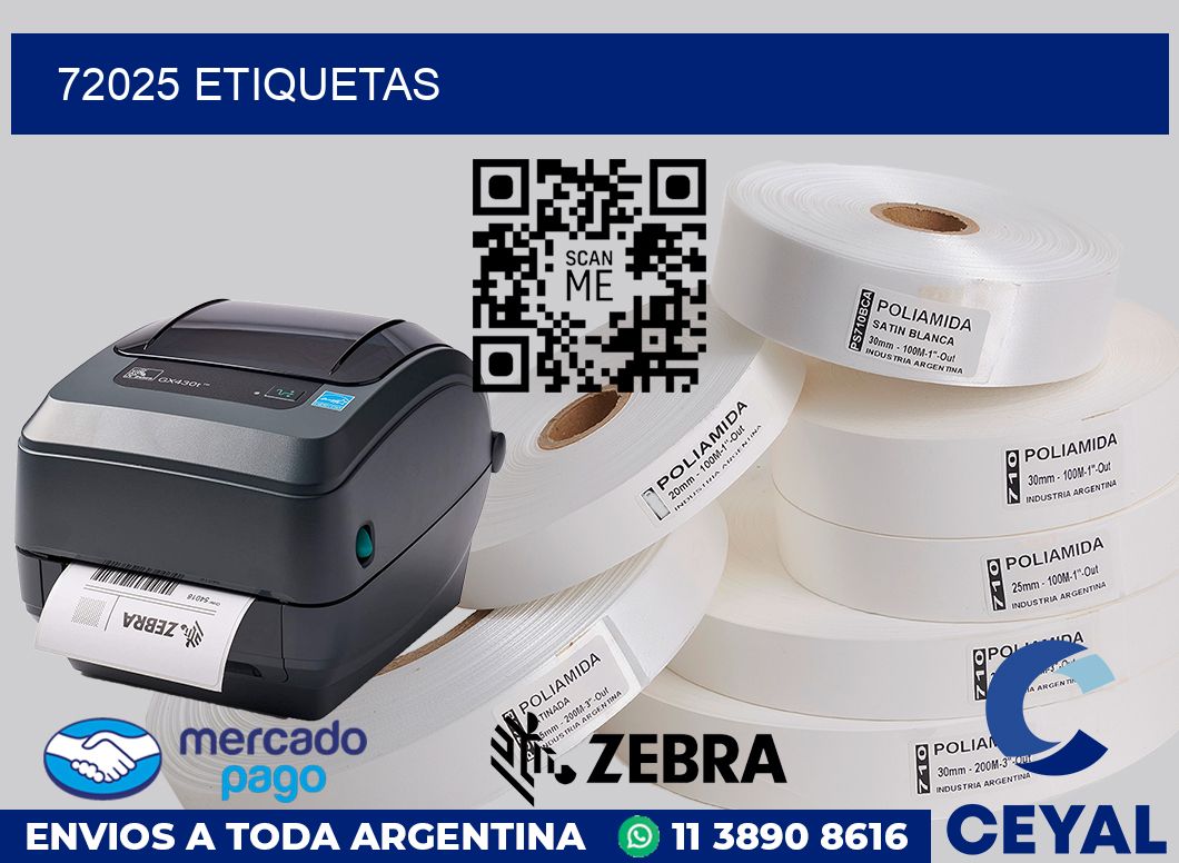 72025 etiquetas