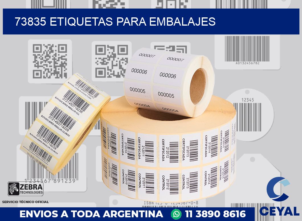 73835 Etiquetas para embalajes