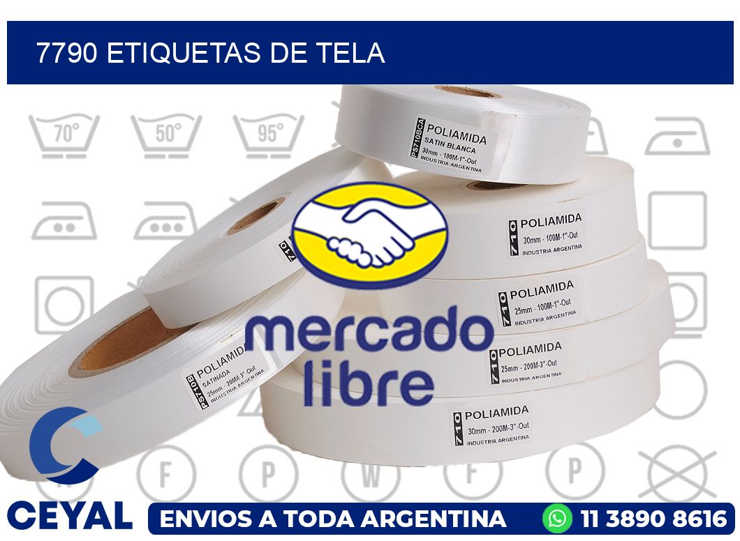 7790 Etiquetas de tela