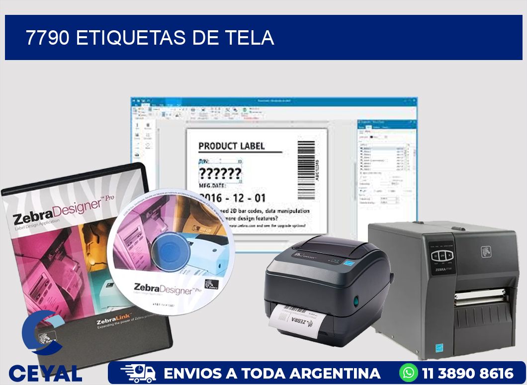 7790 Etiquetas de tela