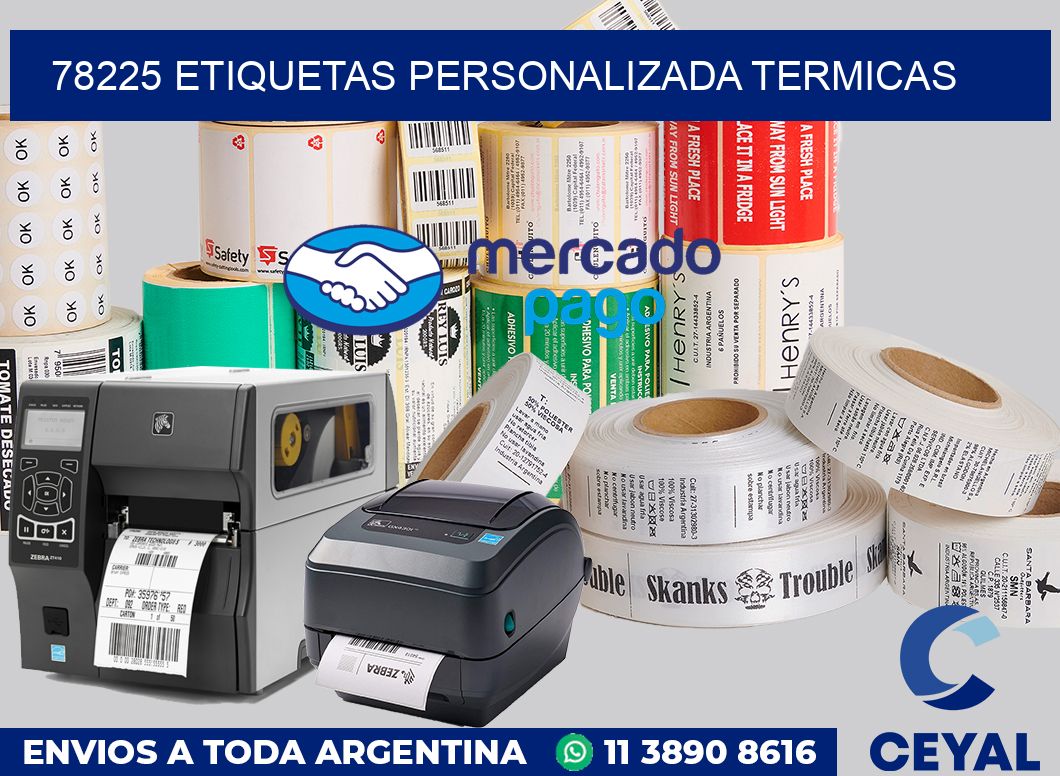 78225 etiquetas personalizada termicas