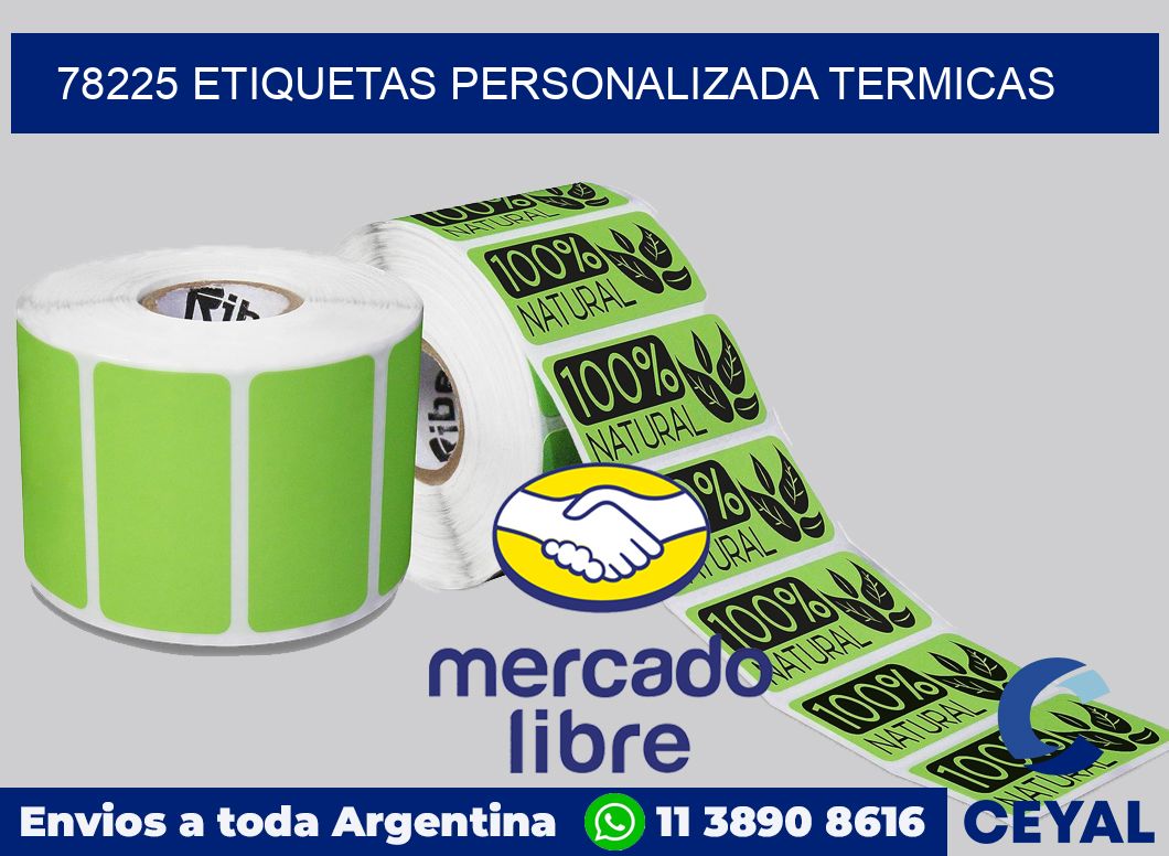 78225 etiquetas personalizada termicas