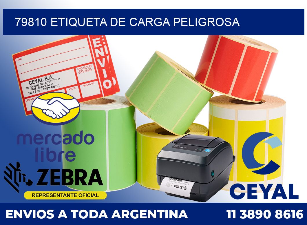 79810 Etiqueta de carga peligrosa