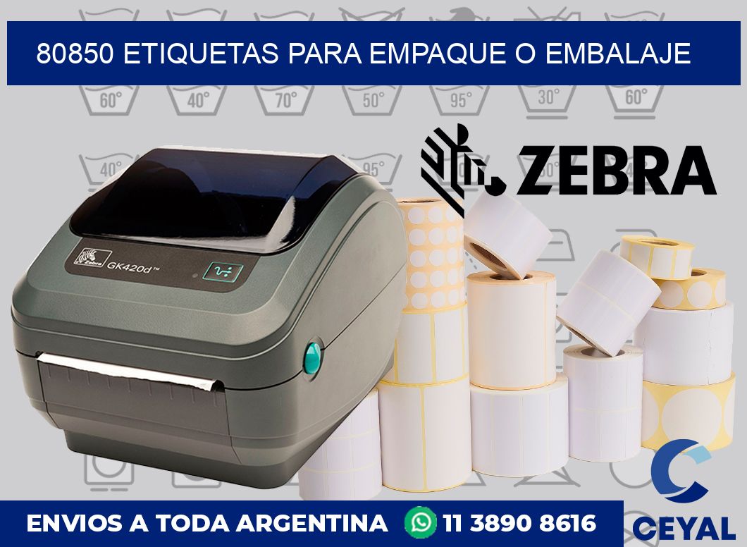 80850 etiquetas para empaque o embalaje