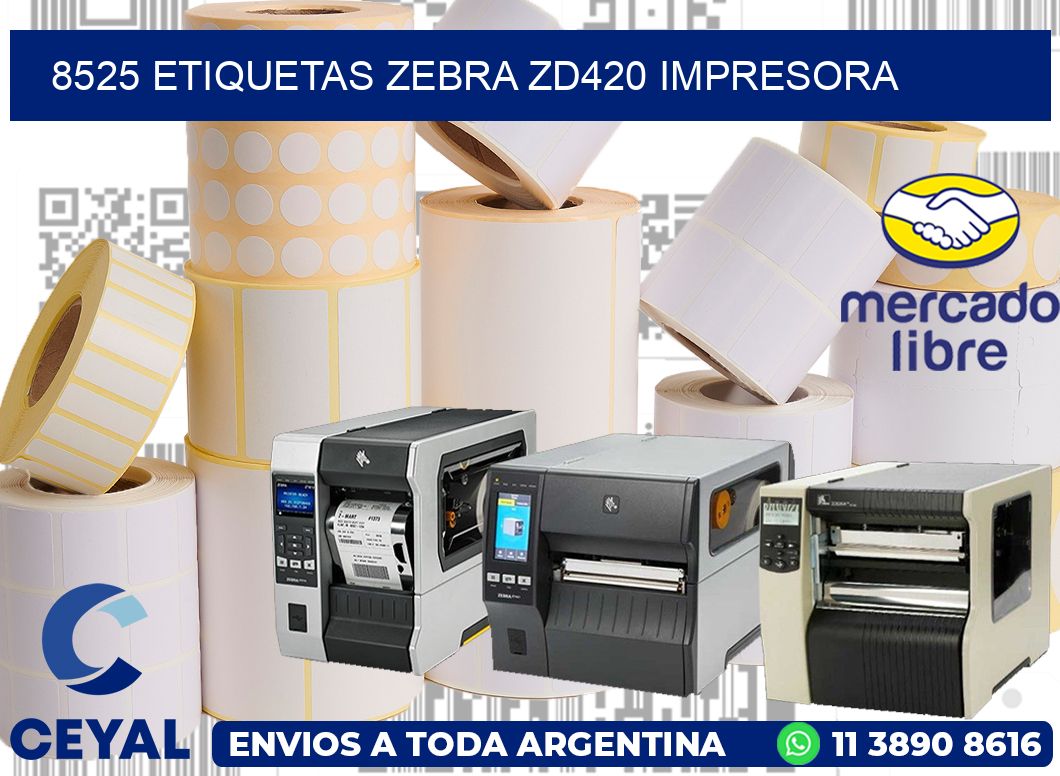 8525 etiquetas Zebra zd420 impresora