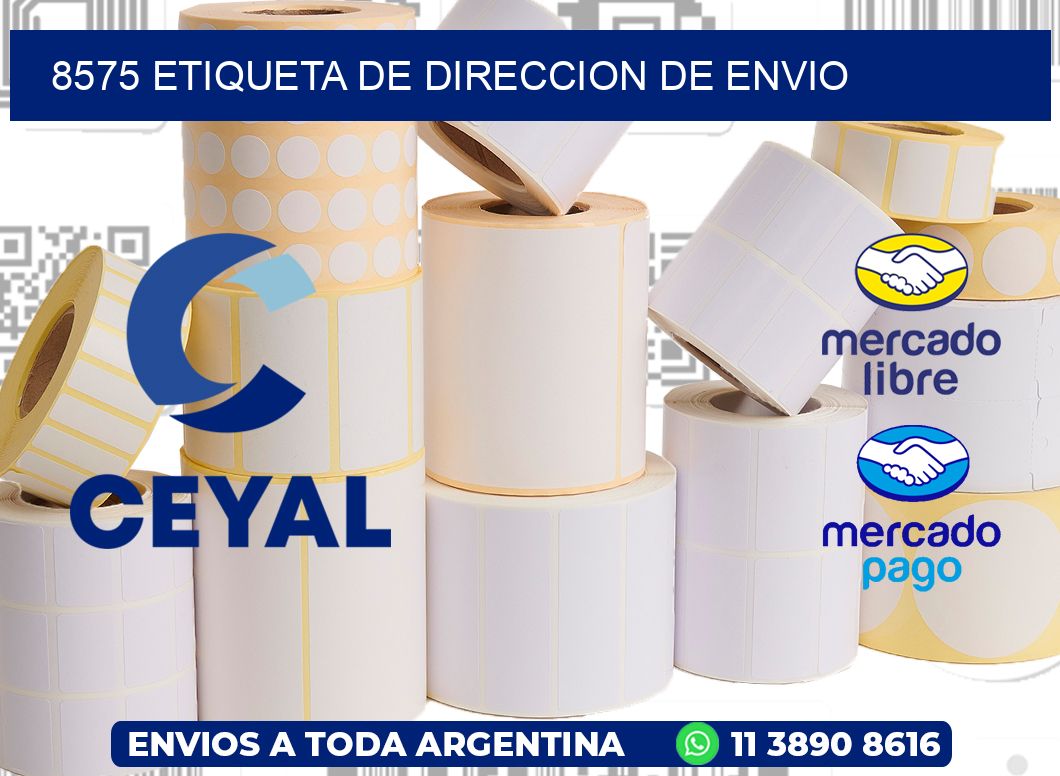 8575 Etiqueta de direccion de envio