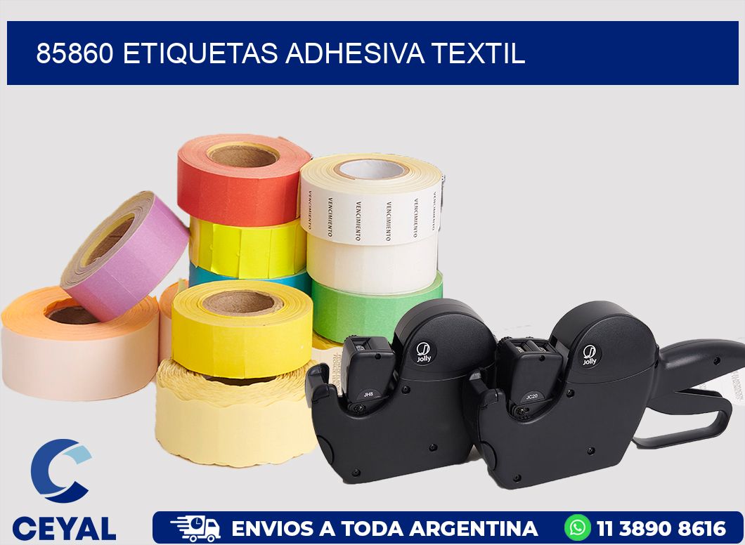 85860 etiquetas adhesiva textil