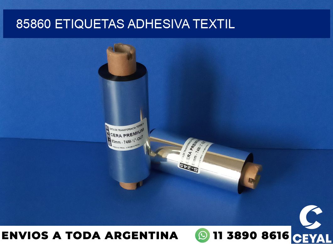 85860 etiquetas adhesiva textil