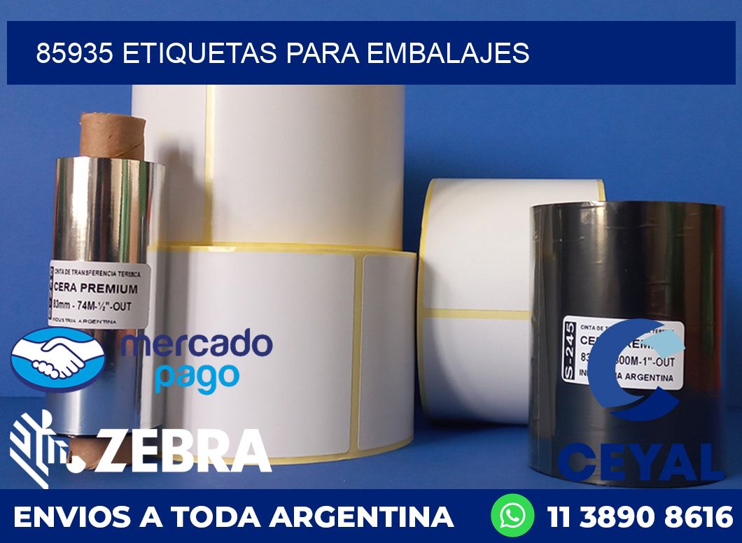 85935 etiquetas para embalajes