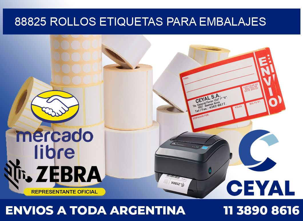 88825 Rollos etiquetas para embalajes