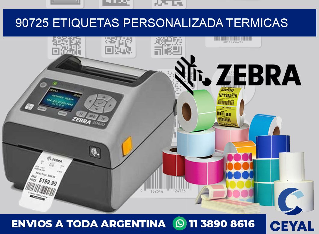90725 etiquetas personalizada termicas