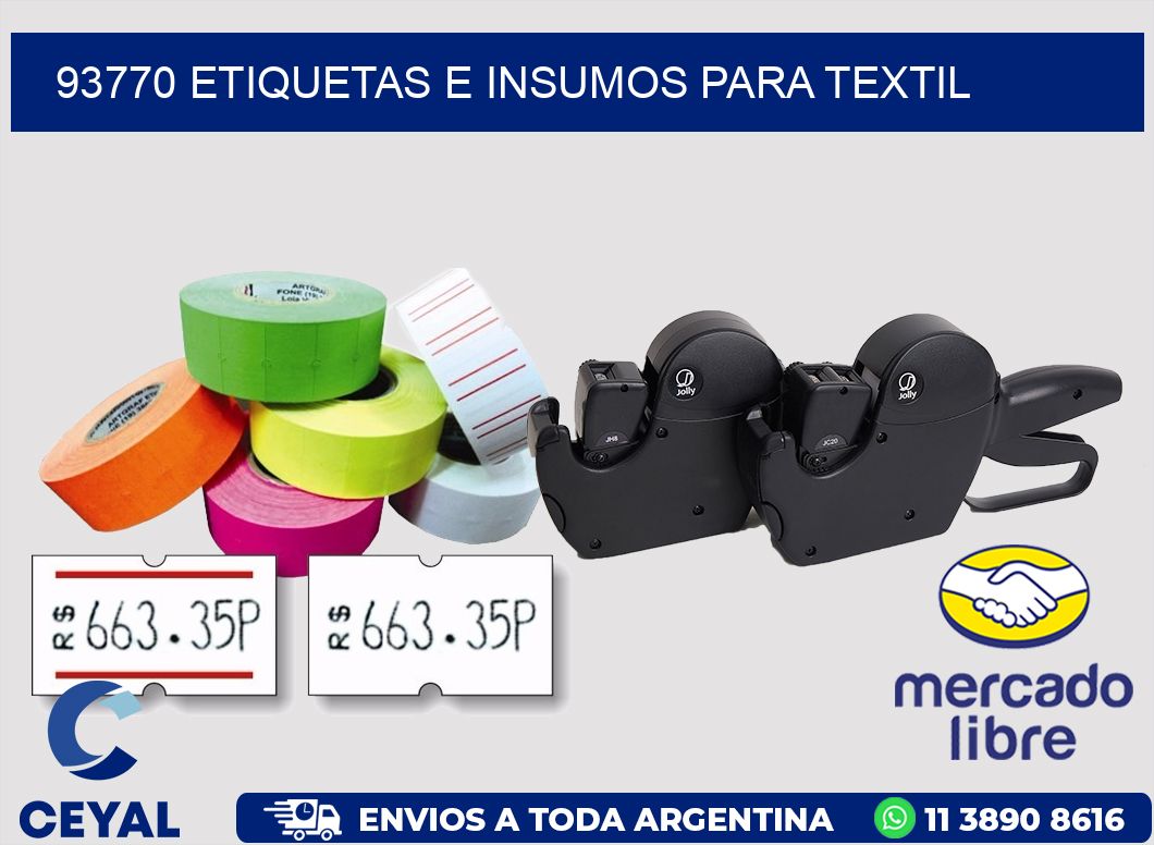 93770 etiquetas e insumos para textil