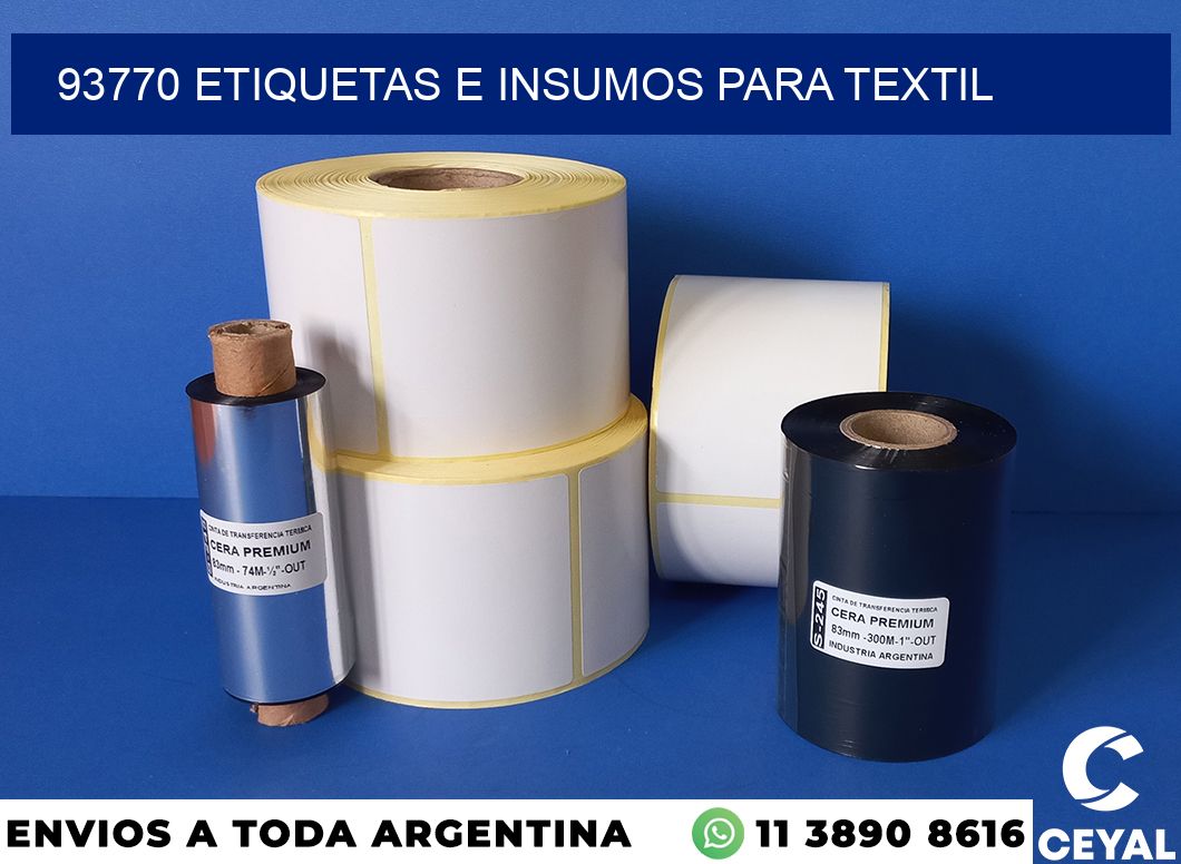 93770 etiquetas e insumos para textil