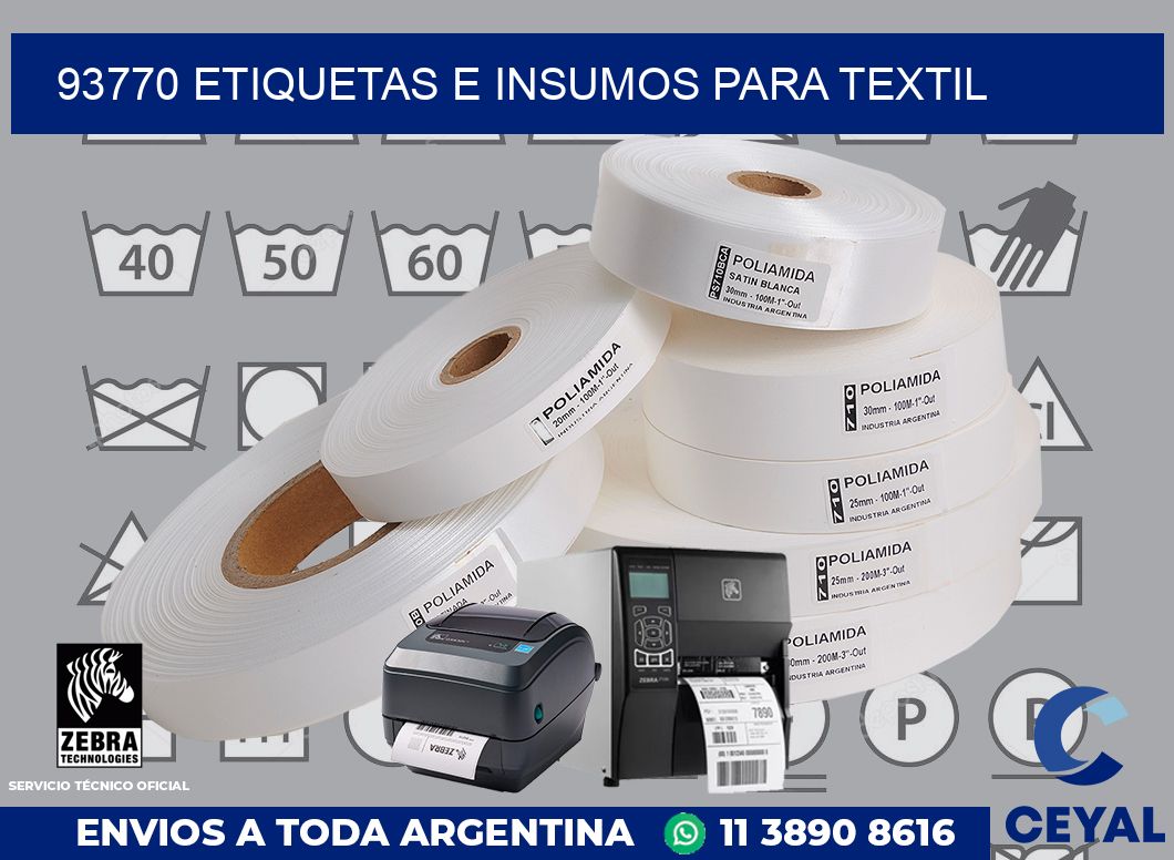 93770 etiquetas e insumos para textil