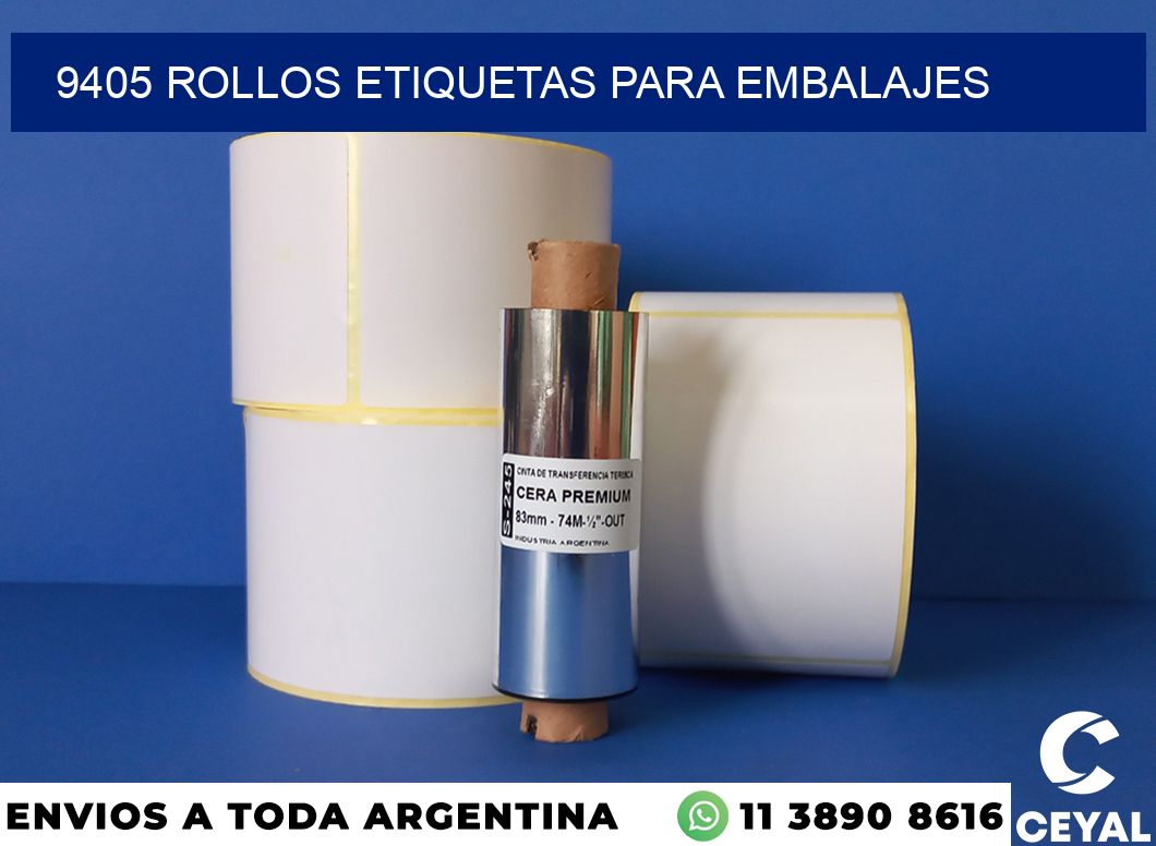 9405 rollos etiquetas para embalajes