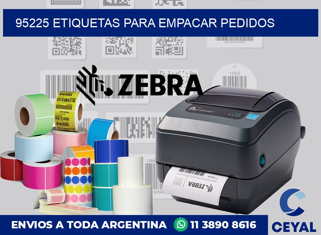 95225 etiquetas para empacar pedidos